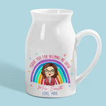 Custom Teacher Appreciation Thank You Gift - Personalized Flower Vase