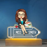 Custom Name Teacher Gifts for Women - Personalized Acrylic LED Light