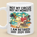 Custom Name Retirement Beach Gifts for Men - Personalized Mugs