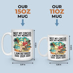 Custom Name Retirement Beach Gifts for Men - Personalized Mugs
