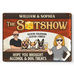 Custom Name Dog Bar Gifts for Dog Lovers - Personalized Metal Sign