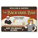 Custom Name Dog Bar Gifts for Dog Lovers - Personalized Metal Sign