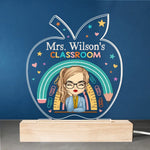 Custom Name Classroom Gifts for Teachers - Personalized Acrylic LED Light