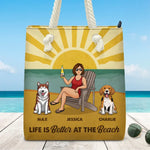 Custom Name Dog Beach Gifts - Personalized Beach Bag