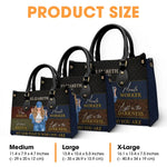 Custom Name Christian Faith Gifts for Women - Personalized Leather Handbag