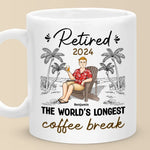 Custom Name Retirement Gifts for Men - Personalized Mugs