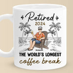 Custom Name Retirement Gifts for Men - Personalized Mugs