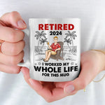 Custom Name Retirement Gifts for Men - Personalized Mugs