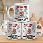 Custom Name Retirement Gifts for Men - Personalized Mugs