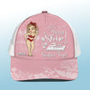 It's A Girls Trip! - Bestie Personalized Custom Mesh-back Baseball Cap, Baseball Trucker Cap - Summer Vacation Gift For Best Friends, BFF, Sisters