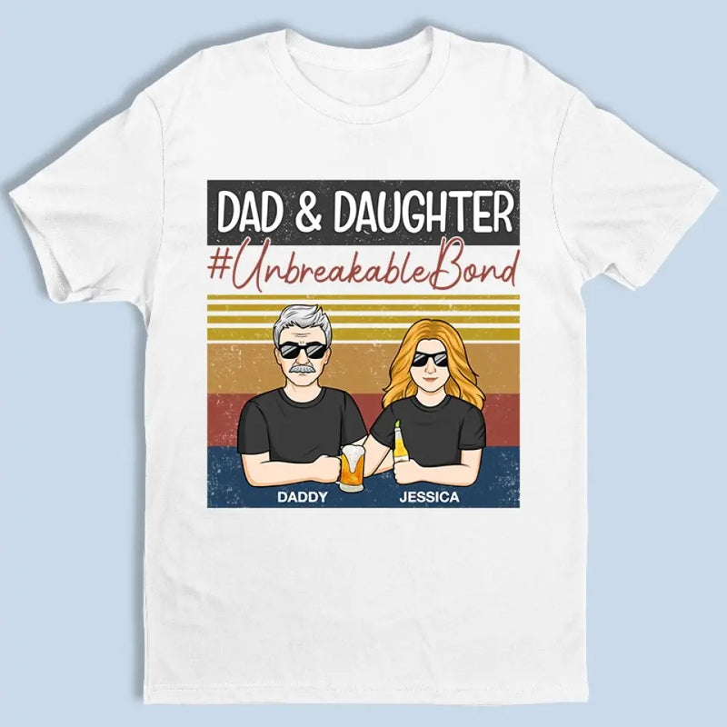 Custom Name Dad Daughter Gifts - Personalized Apparel