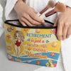 Retired See You At The Beach - Family Personalized Custom Cosmetic Bag - Gift For Mom, Grandma