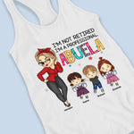 Custom Name Professional Abuela Gifts for Grandma - Personalized Racer Back Tank Top