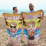 Custom Name Couple Beach Gifts - Personalized Beach Towel