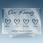 Custom Name Family Gifts - Personalized Shaped Acrylic Plaque