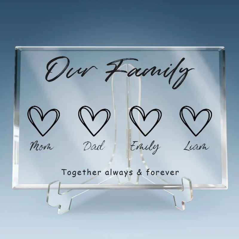 Custom Name Family Gifts - Personalized Shaped Acrylic Plaque