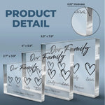 Custom Name Family Gifts - Personalized Shaped Acrylic Plaque