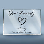 Custom Name Family Gifts - Personalized Shaped Acrylic Plaque