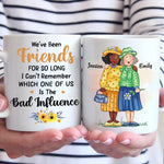 Custom Name Bad Influence Best Friend Gifts - Personalized Mugs