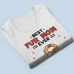 Custom Name Best Fur Mom Gifts for Pet Lovers - Personalized Racer Back Tank Top
