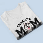 Custom Pet Name Husky Gifts for Dog Moms - Personalized Racer Back Tank Top