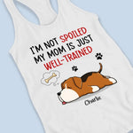 Custom Name Funny Dog Mom Gifts for Women - Personalized Racer Back Tank Top