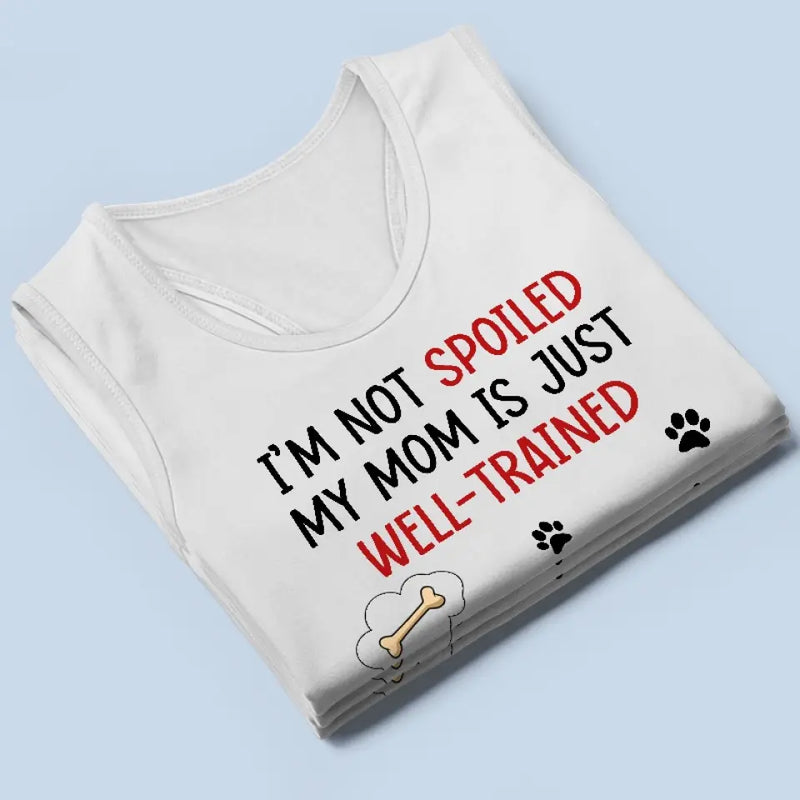 Custom Name Funny Dog Mom Gifts for Women - Personalized Racer Back Tank Top