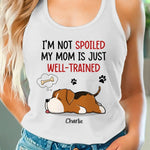 Custom Name Funny Dog Mom Gifts for Women - Personalized Racer Back Tank Top