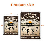 Custom Name Funny Drinking Camping Gifts for Campers - Personalized Metal Sign