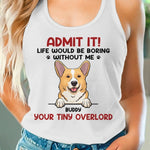 Custom Name Funny Corgi Gifts for Dog Lovers - Personalized Racer Back Tank Top