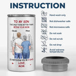 Custom Name New Dad Gifts from Mom - Personalized Can Cooler