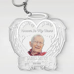 Custom Photo Memorial Angel Gifts - Personalized Acrylic Keychain