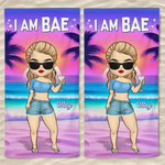 Custom Name Couple Beach Gifts - Personalized Beach Towel
