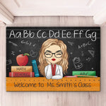 Custom Name Teacher Classroom Decor - Personalized Doormat