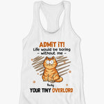 Custom Name Funny Cat Gifts for Cat Lovers - Personalized Racer Back Tank Top