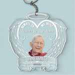 Custom Photo Memorial Angel Gifts - Personalized Acrylic Keychain