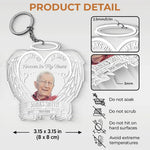 Custom Photo Memorial Angel Gifts - Personalized Acrylic Keychain