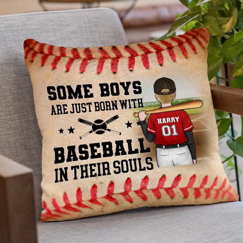 Custom Name Baseball Gifts for Boys - Personalized Pillow