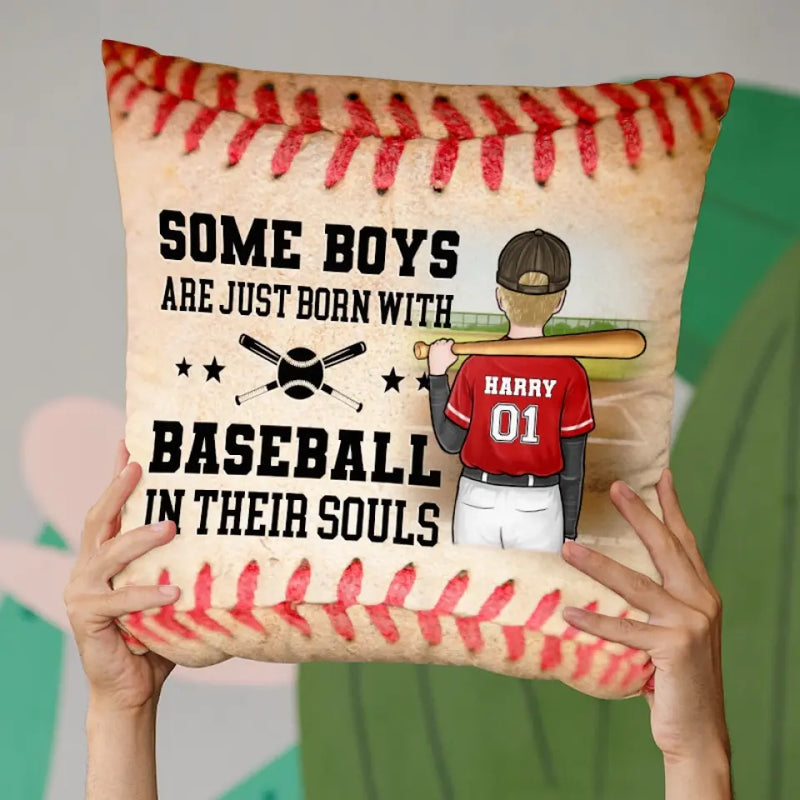 Custom Name Baseball Gifts for Boys - Personalized Pillow