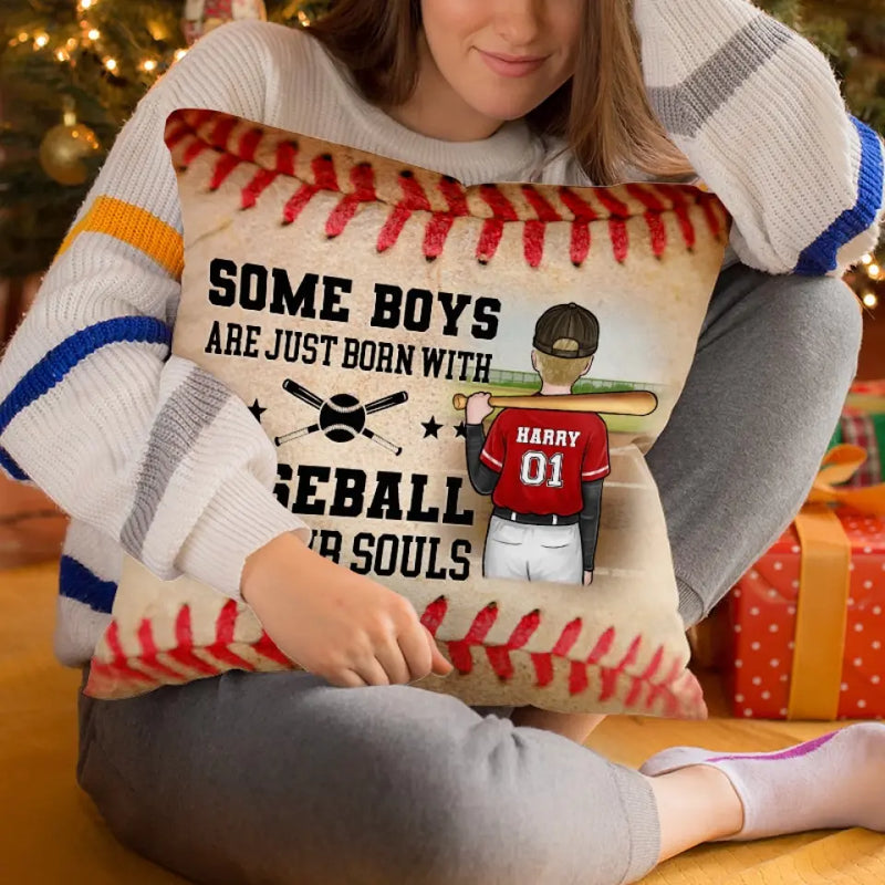 Custom Name Baseball Gifts for Boys - Personalized Pillow