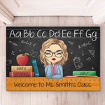 Custom Name Teacher Classroom Decor - Personalized Doormat