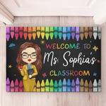 Custom Name Teacher Classroom Gifts - Personalized Doormat