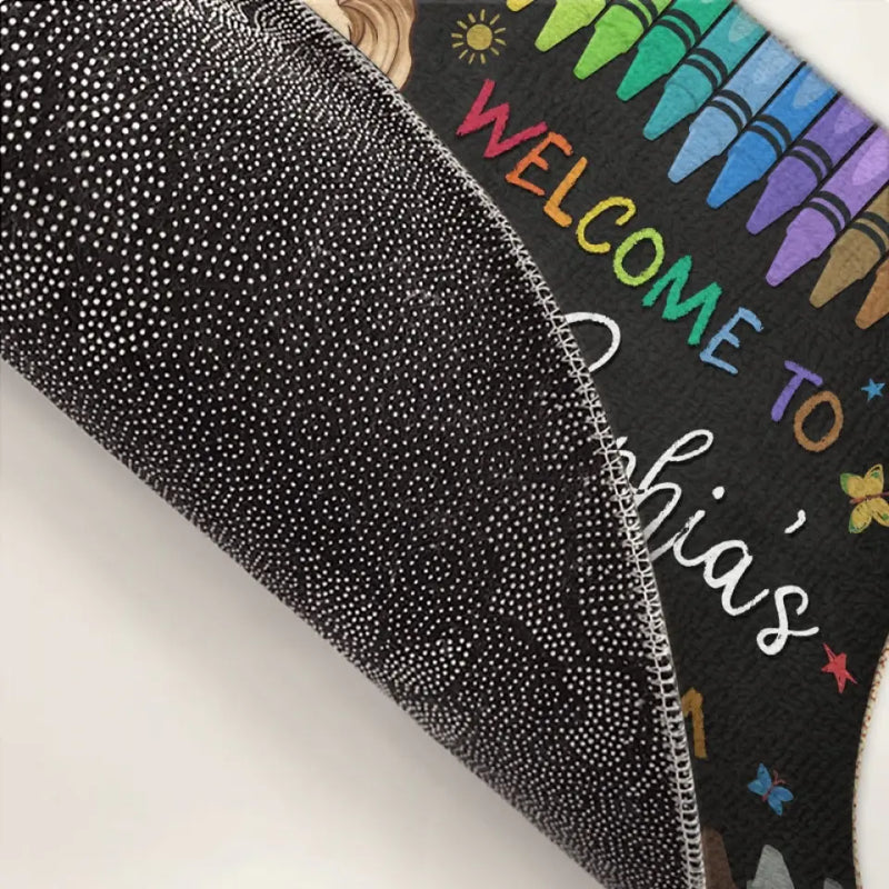 Welcome To Our Classroom - Teacher Personalized Custom Home Decor Decorative Mat - House Warming Gift For Teacher