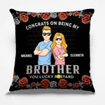 Custom Name Funny Brother Gifts - Personalized Pillow