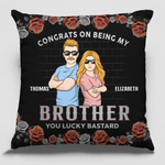 Custom Name Funny Brother Gifts - Personalized Pillow