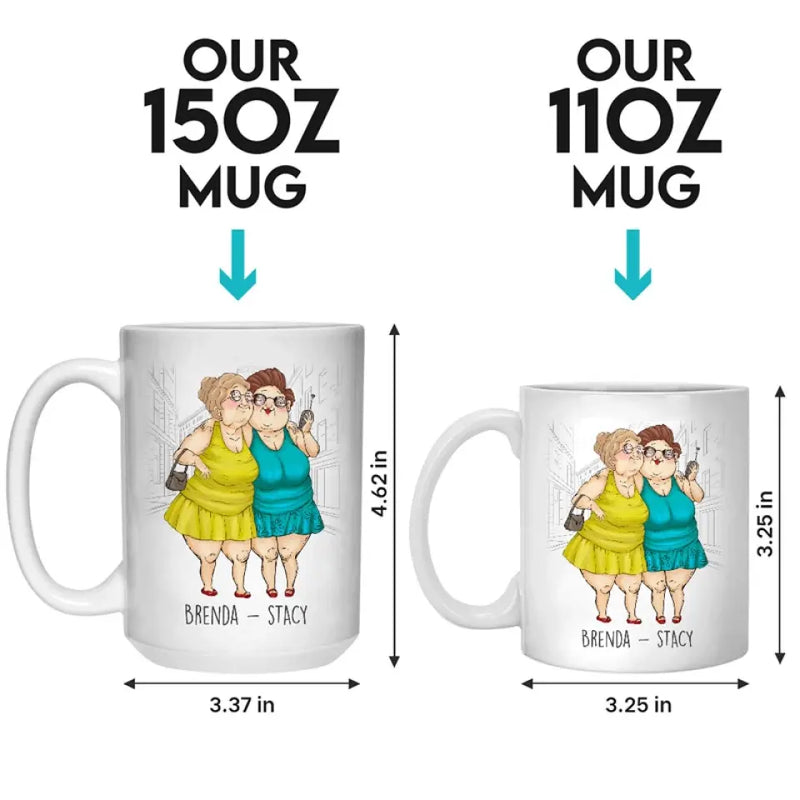 Custom Name Funny Best Friend Gifts - Personalized Mugs