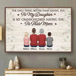 Custom Name Daughter and Grandchildren Gifts - Personalized Poster