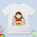 Custom Name School Supplies Gifts for Girls - Personalized Apparel