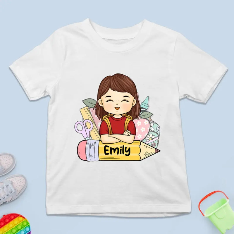 Custom Name School Supplies Gifts for Girls - Personalized Apparel