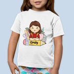 Custom Name School Supplies Gifts for Girls - Personalized Apparel